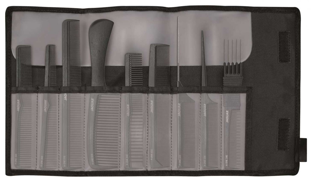 Jaguar-Kammset-A-Line-9-Kaemme-plus-Etui-Carbon-Edition
