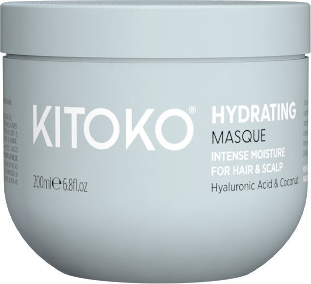 kitoko-hydrating-masque-in-runder-blauer-dose-fuer-trockenes-haar-und-kopfhaut