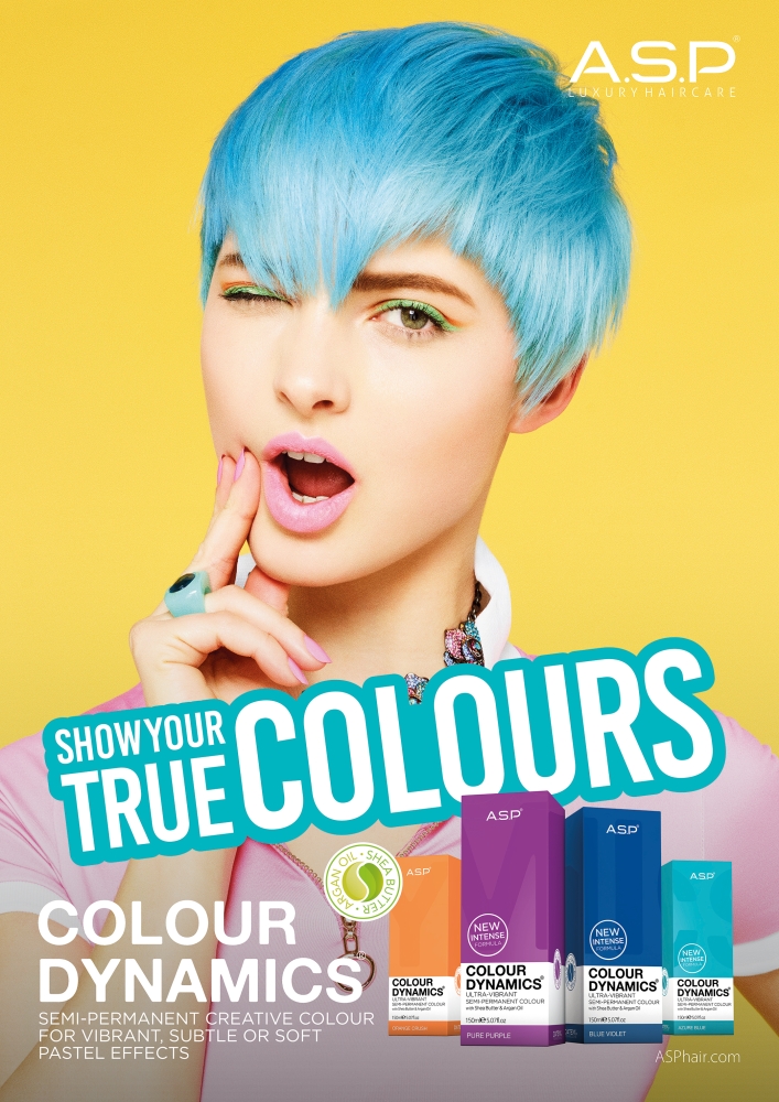 Colour Dynamics Poster Blue