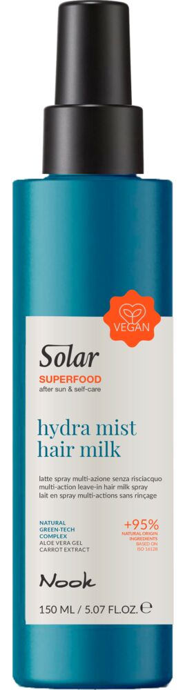 Nook Solar Superfood Hydra Mist Hair Milk 150 ml (After-Sun Leave-in Spray)