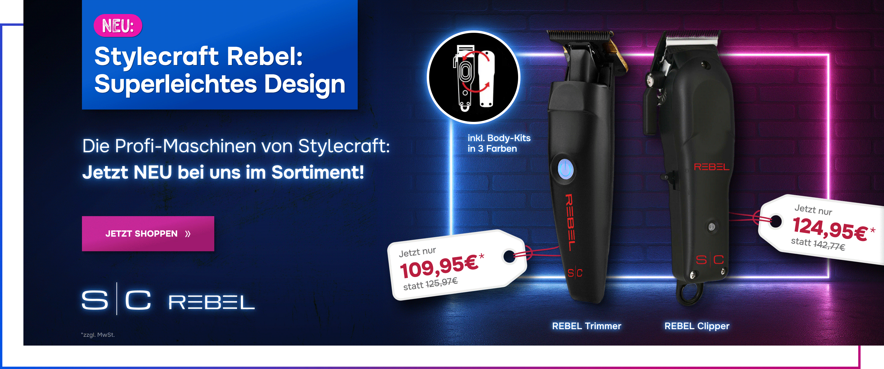 stylecraft_haarschneidemaschinen_mit_wechselnden_farben