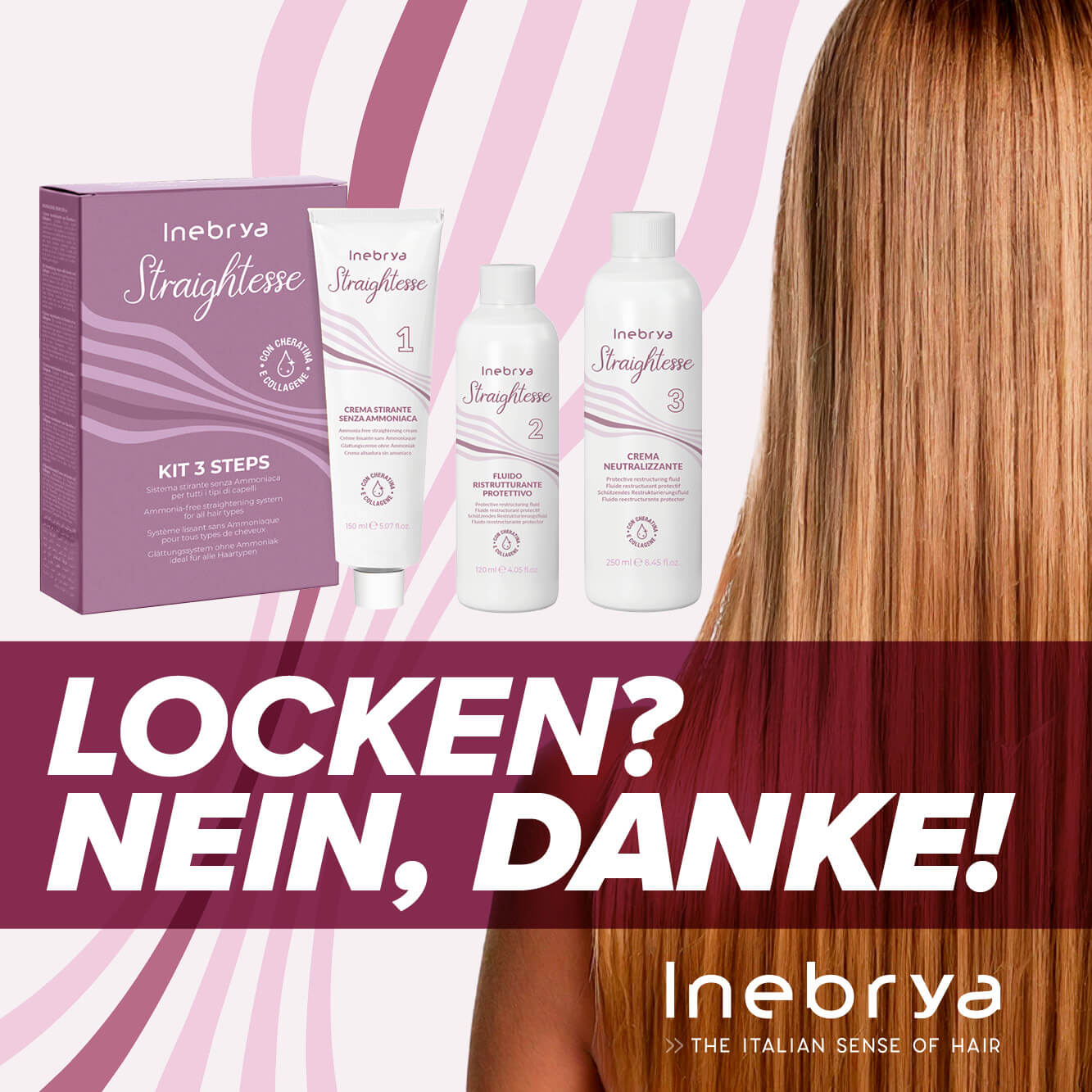 Inebrya Straightesse Kit (Haarglättung)
