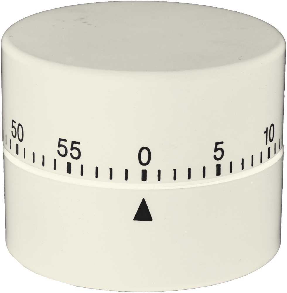 Efa Timer ROUND mechanisch weiss