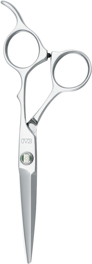 kasho-haarschneideschere-sagano-silber-mit-ergonomischem-design-und-geschwungenem-griff–praezisionsschere-fuer-den-professionellen-haarschnitt