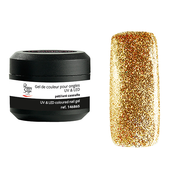 Farbiges UV & LED Gel mit Pailletten / Glitzer 5g