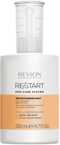 revlon-professional-re-start-pro-care-system-repair-bonding-shot-200-ml-fuer-beschaedigtes-haar-weiss-gelbe-flasche