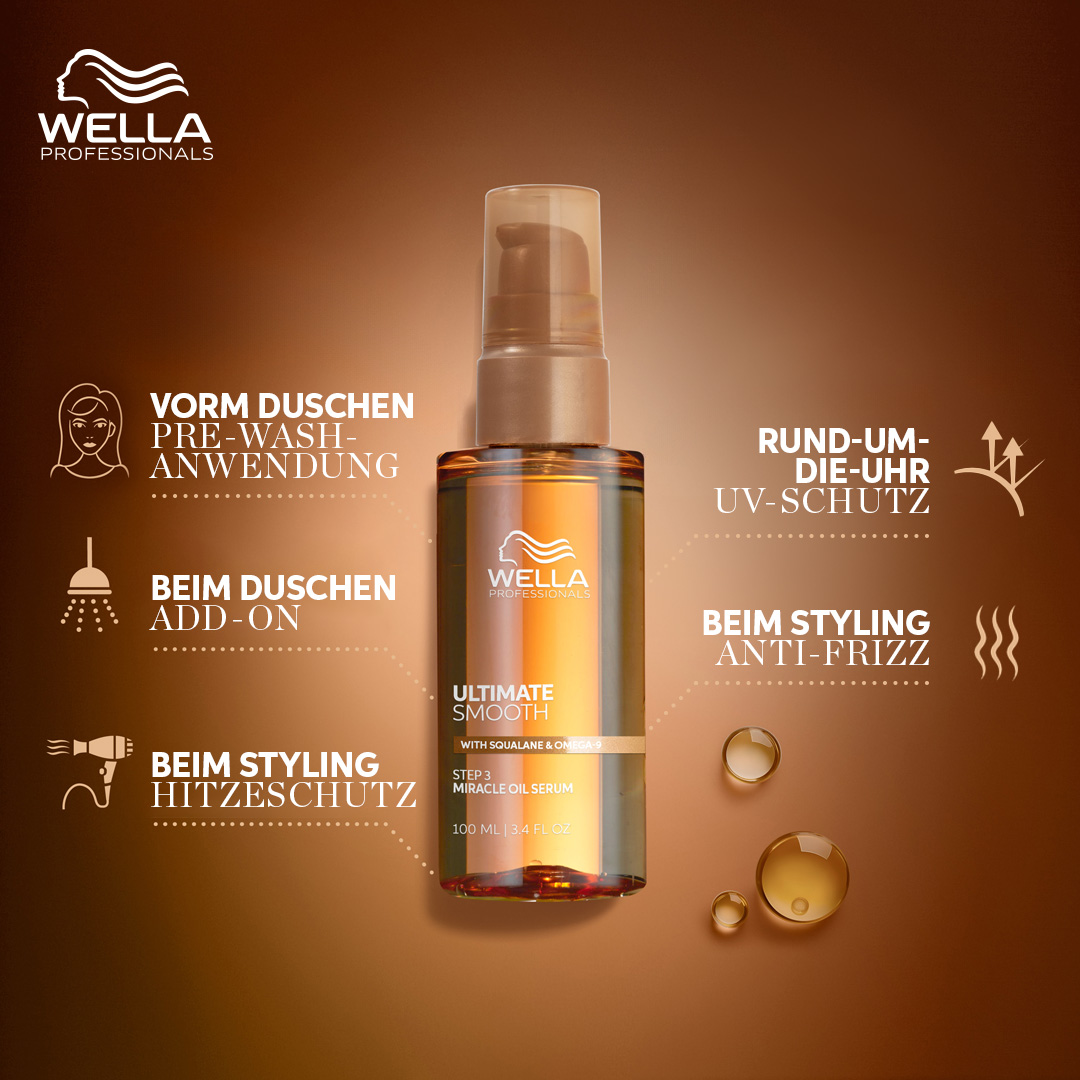 Wella Ultimate Smooth Miracle Oil Serum - für glanzloses Haar