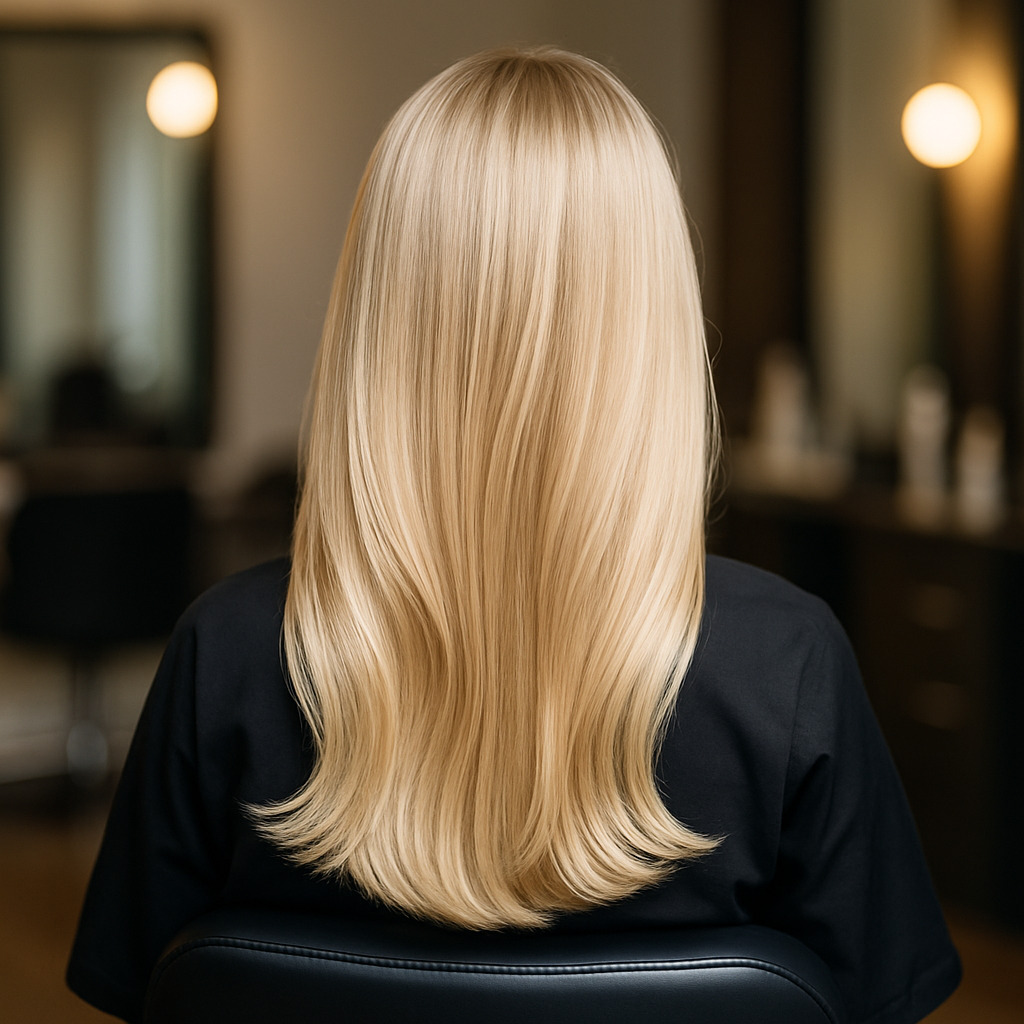 frau-mit-glattem-mittellangem-blondem-haar-von-hinten-im-salon-auf-dem-friseurstuhl