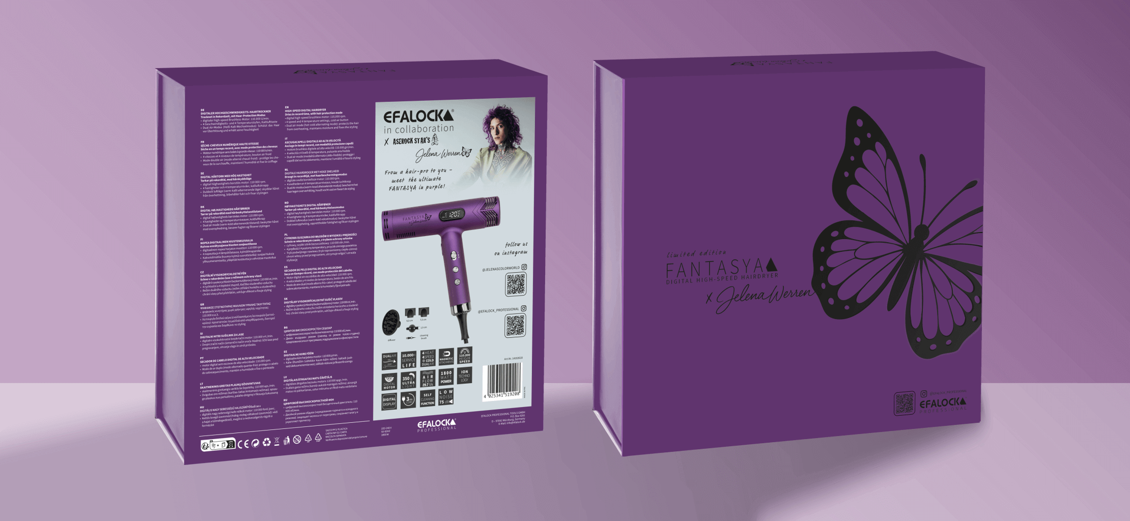 efalock-fantasya-haartrockner-by-jelena-werren-violett-mit-digitalem-display-und-bedientasten-in-der-verpackung 
