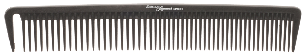 Hercules Sägemann Haarschneidekamm aus Carbon HS C9 anthrazit 7.5