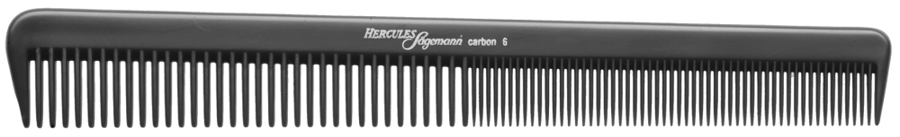 Hercules Sägemann Haarschneidekamm Carbon HS C6 anthrazit 7.0