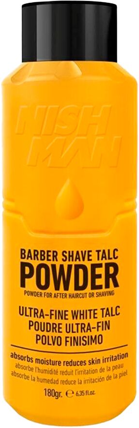 Nishman Barber Shave Talc Powder 180g (nimmt Feuchtigkeit auf) Nishman Barber Shave Talc Powder 180g (nimmt Feuchtigkeit auf)