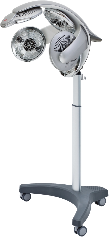 wella-climazon-stativ-waermegeraet-in-silber-anthrazit-mit-drei-raeder-hoehe-anstelltbar