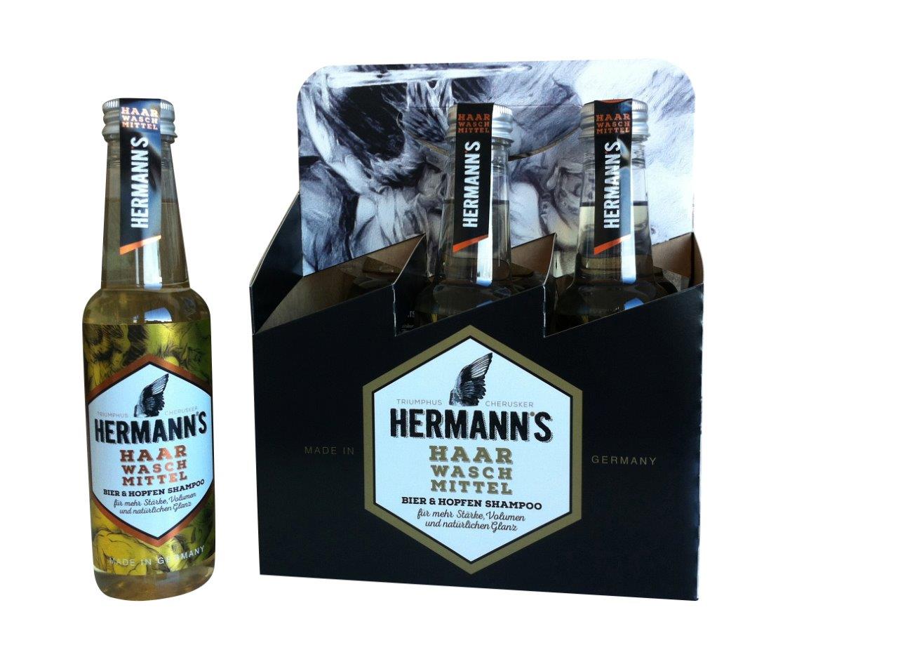 Hermanns Bier und Hopfenshampoo Sixpack