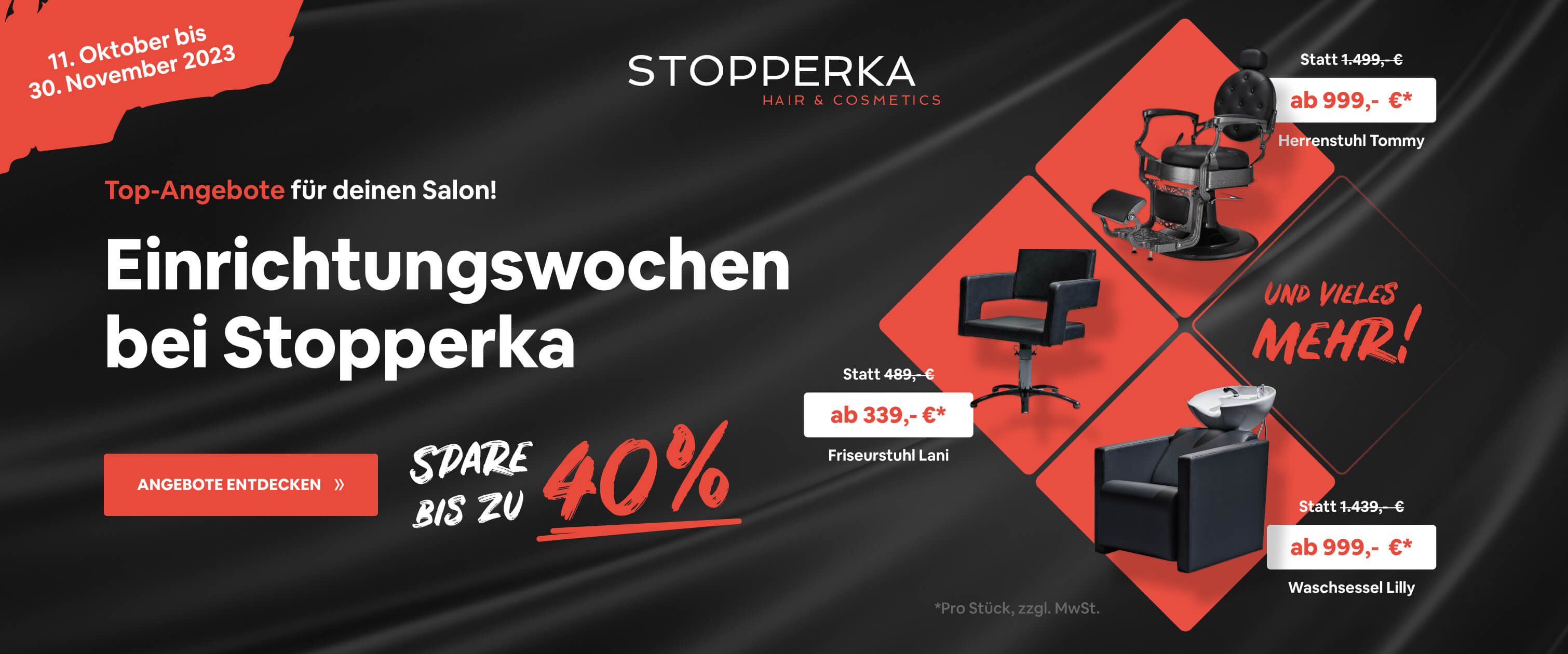 Friseureinrichtung Angebotswochen Stopperka