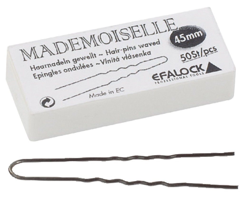 Efalock-Mademoiselle-Haarnadeln-45-mm-lang-50-Stueck-braun