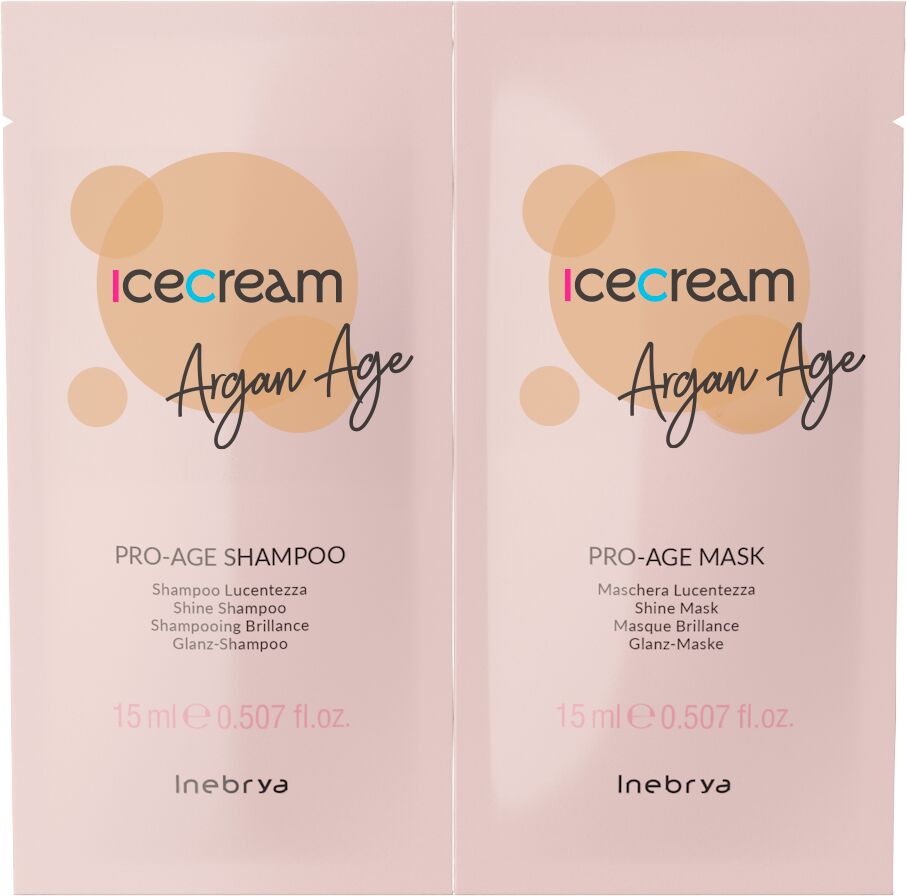 Inebrya Sachets zur Haarpflege: Shampoo 15ml + Mask 15ml