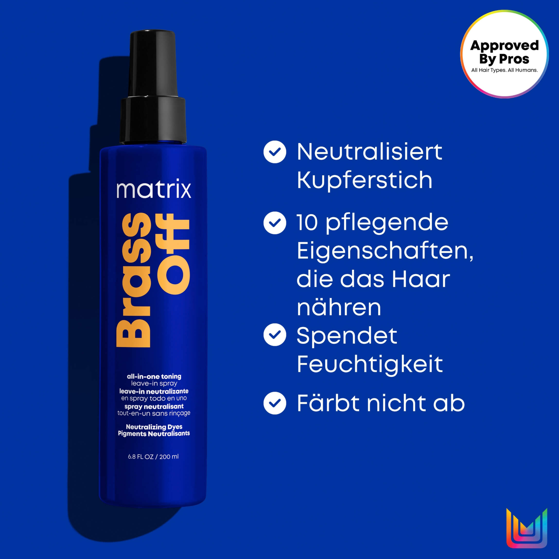 Matrix Brass Off Toning Spray 200ml (gegen Kupferstich)