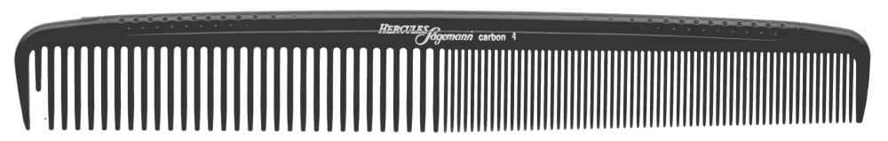 Hercules Sägemann Carbon Haarschneidekamm HS C4 anthrazit 7.0