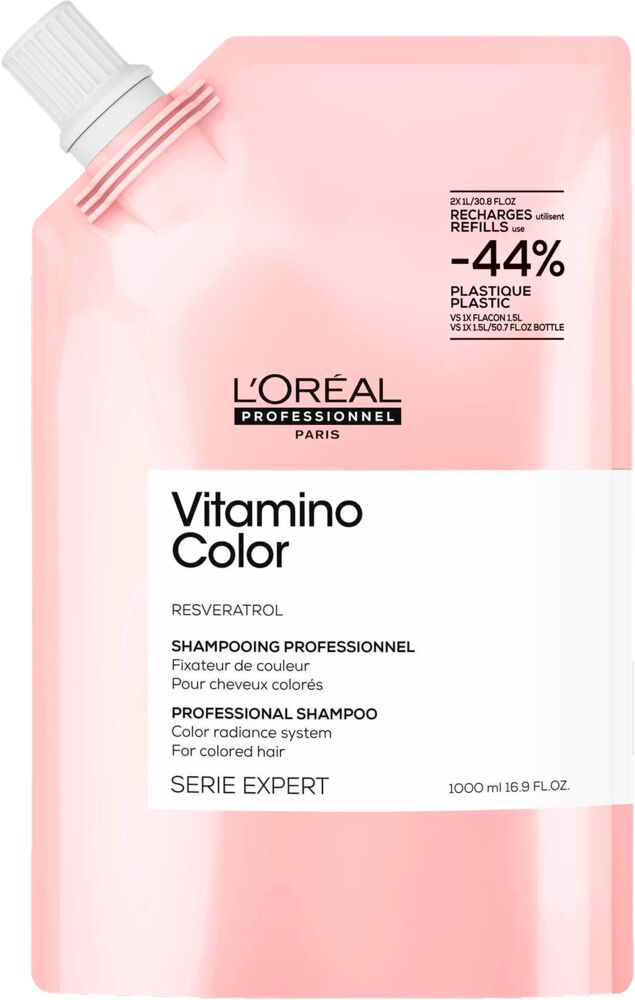 loreal-vitamino-color-shampoo-in-pink-weisser-nachfuellbeutel-1000-ml-mit-weisser-verschlusskappe