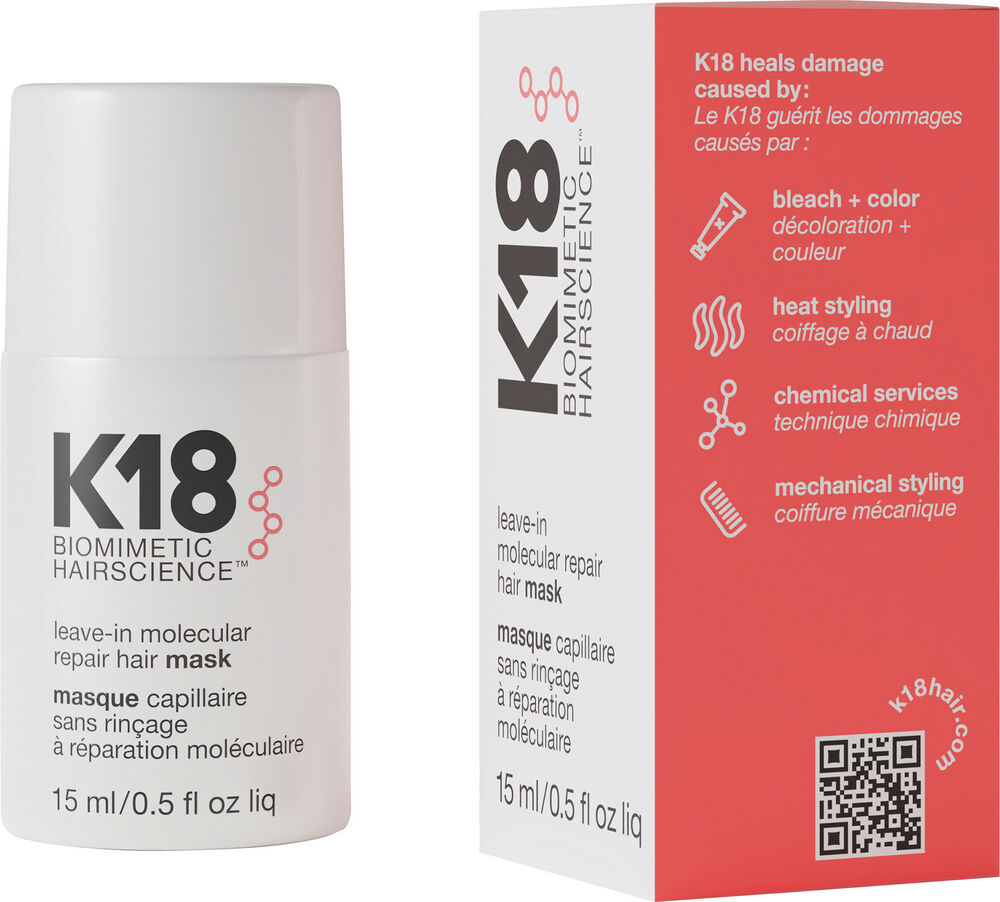 K18 Leave-In Molec.Repair Hair Mask 15ml