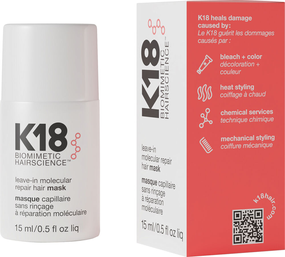 K18 Leave-In Molec.Repair Hair Mask 15ml K18 Leave-In Molec.Repair Hair Mask 15ml
