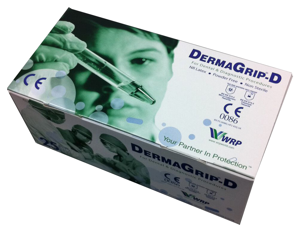 Derma Grip-D Gelhandschuhe 25 Paar