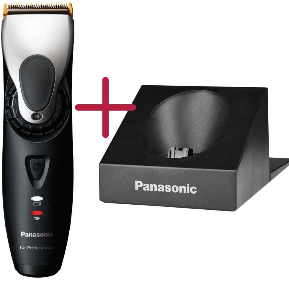 Panasonic-haarschneidemaschine-er-dgp65-schwarz-silber-+-schwarze-ladestation
