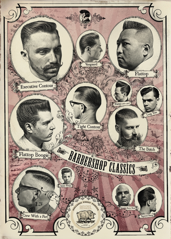 Reuzel Poster Barbershop Classic 50x71cm