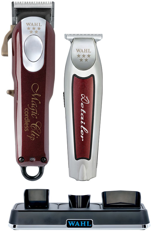 Wahl Haarschneidemaschine Magic Clip + Detailer Cordless rot