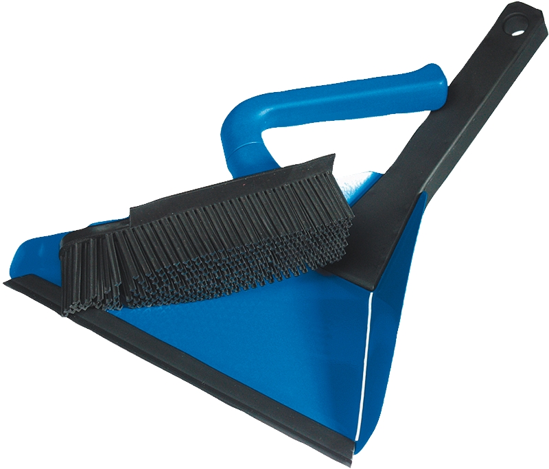 fripac-medis-v7-handfeger-blau-mit-schwarze-borsten-und-ein-passenden-v7-blauen-kehrschaufel-mit-einem-schwarzen-griff