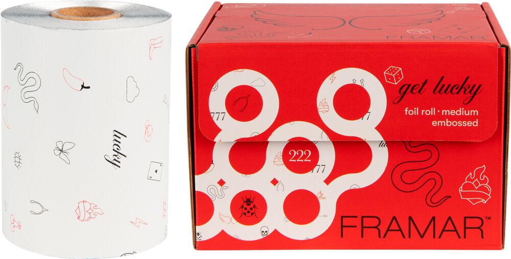 Framar Embossed Roll Get Lucky 97m (Strähnenfolie)