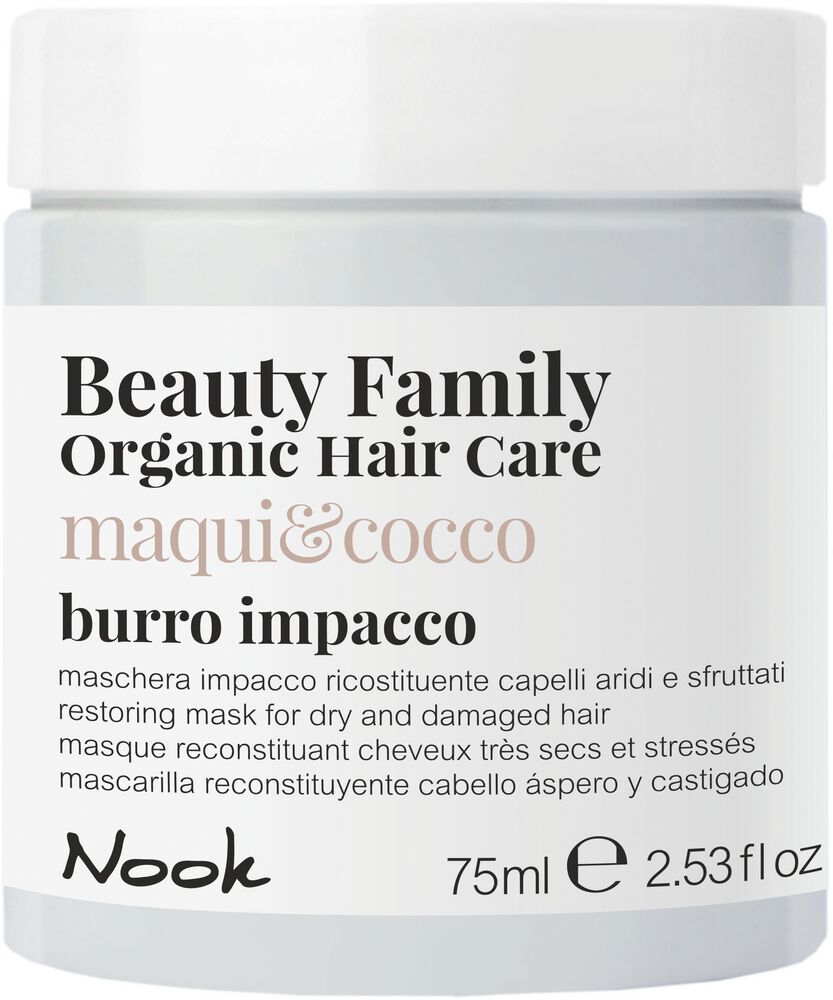 Nook Beauty Family Maqui-Beere & Kokosnuss Haarmaske: für trockenes und geschädigtes Haar 