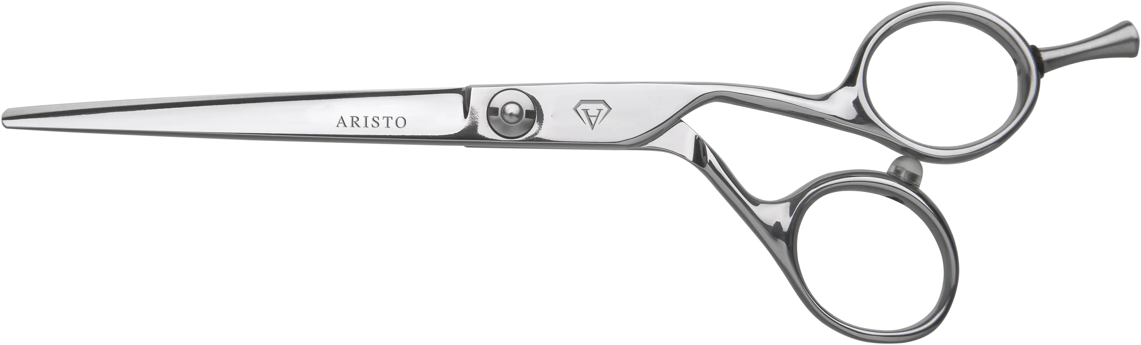 aristo-ergo-flow-slim-offset-friseurschere-silber