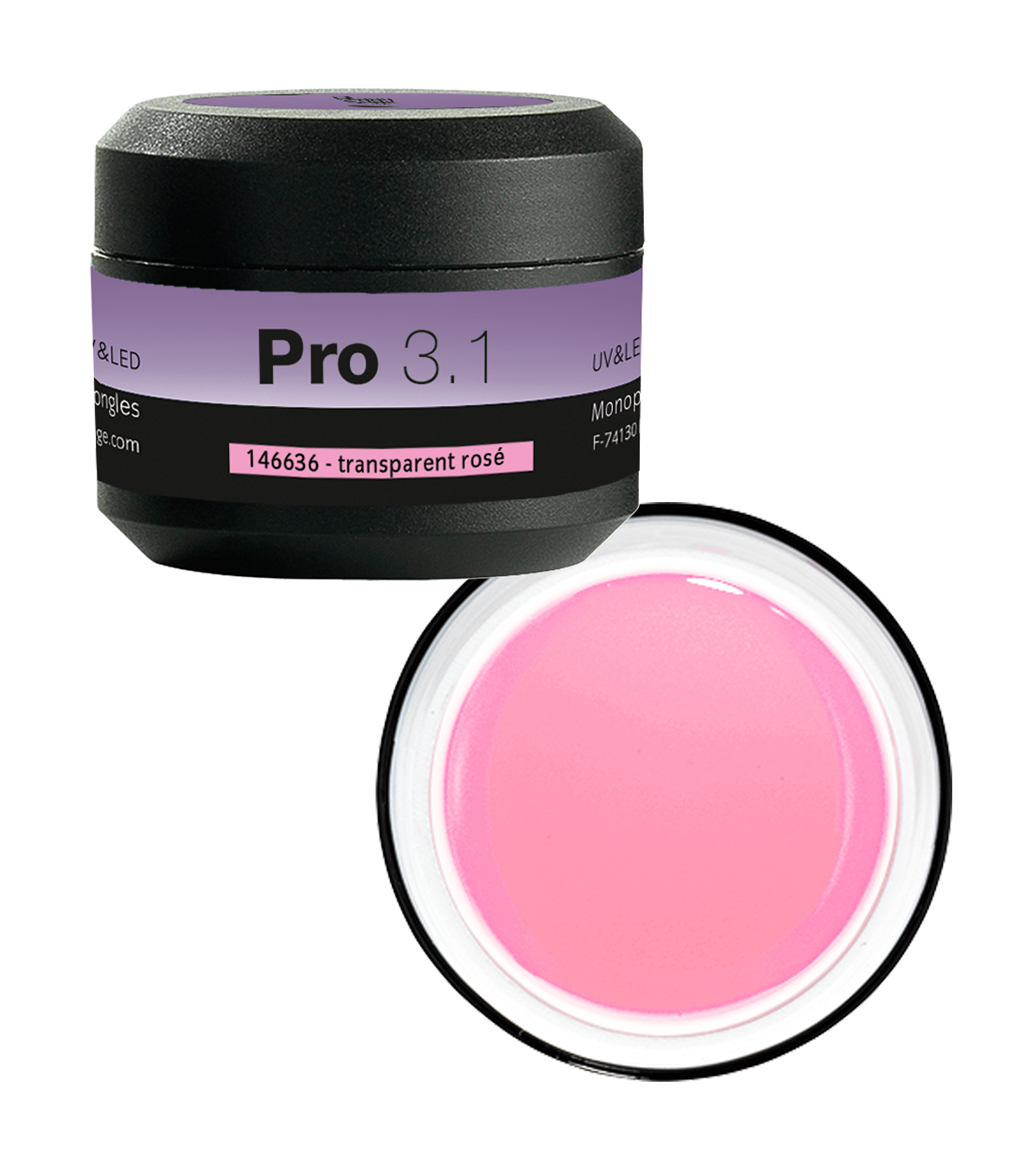 PS Pro 3.1 UV-Gel transparent rosé 15g