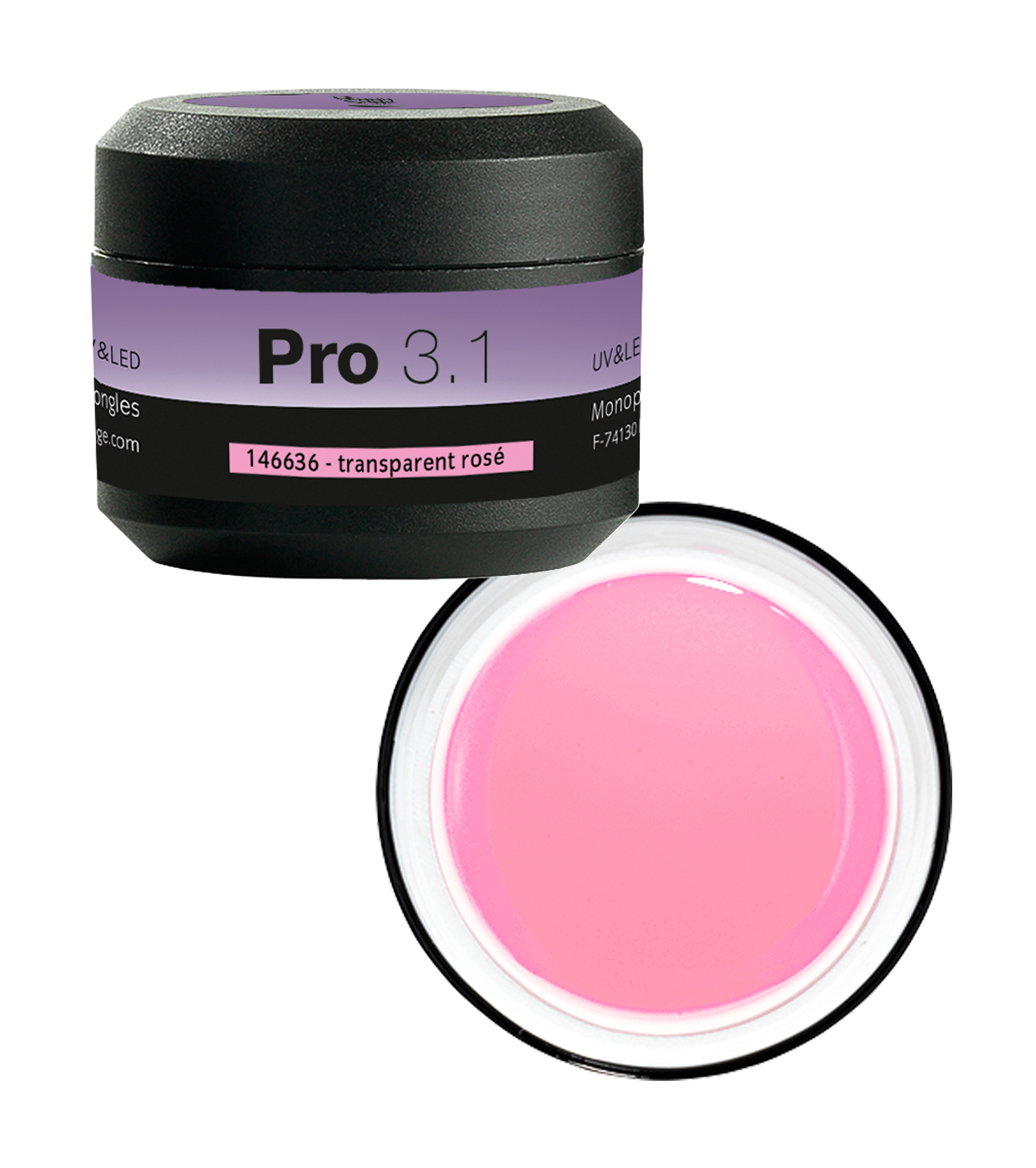 PS Pro 3.1 UV-Gel transparent rosé 15g PS Pro 3.1 UV-Gel transparent rosé 15g