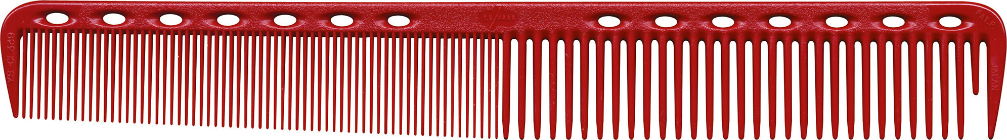 y-s-park-schneidekamm-339-klassische-zahnung-hitzebestaendig-und-chemikalienresisten-180-mm-rot