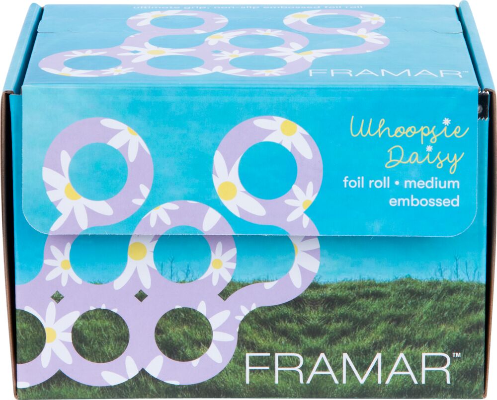 Framar Embossed Roll Whoop Daisy 97 m Strähnenfolie Framar Embossed Roll Whoop Daisy 97 m Strähnenfolie