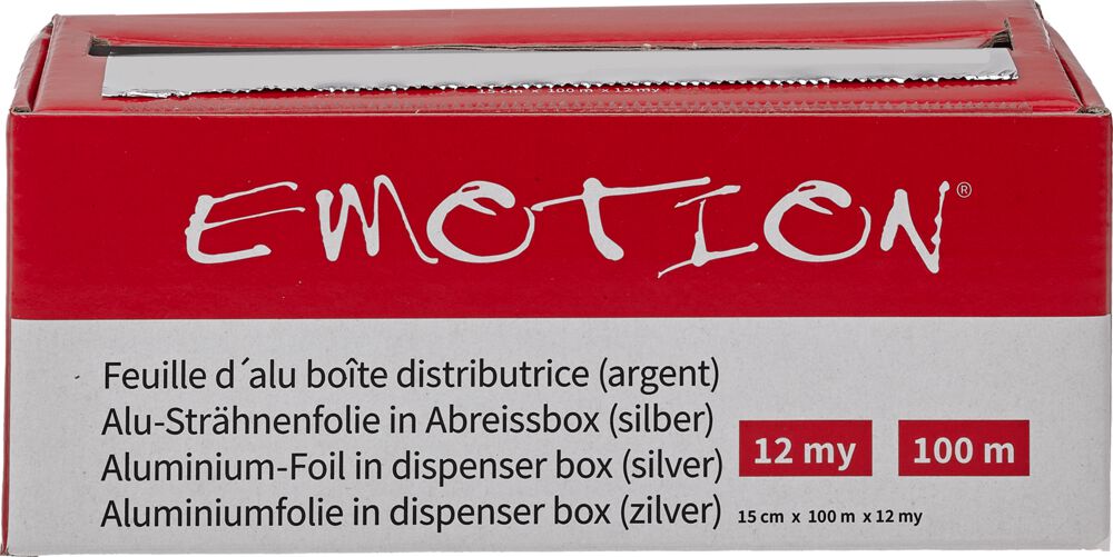 Efalock Alu-Strähnenfolie silber in Abreissbox: 100m lang, 12my Efalock Alu-Strähnenfolie silber in Abreissbox: 100m lang, 12my