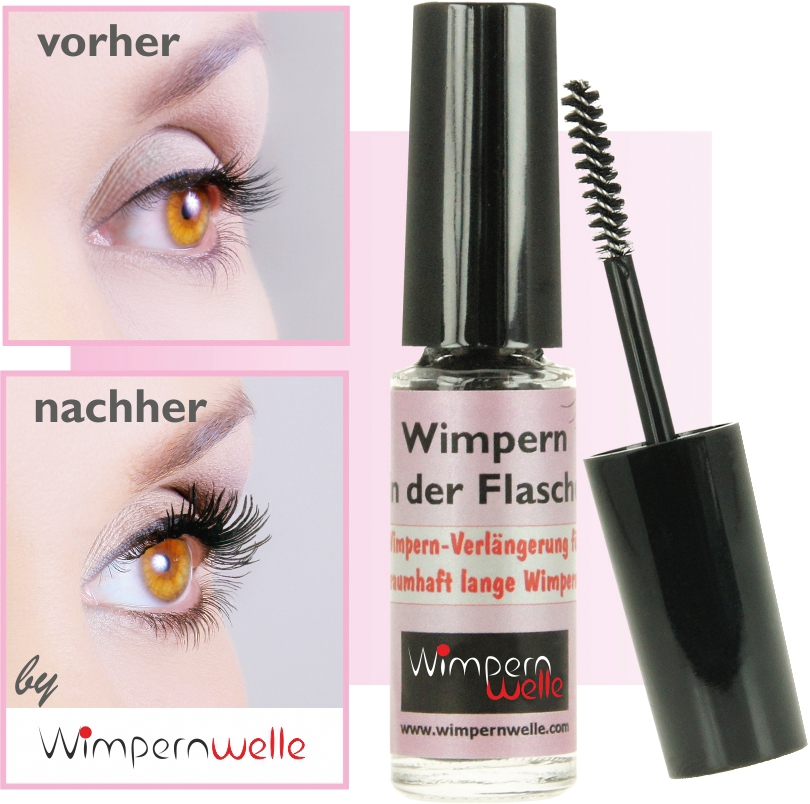 Wimpernwelle Wimpern in der Flasche