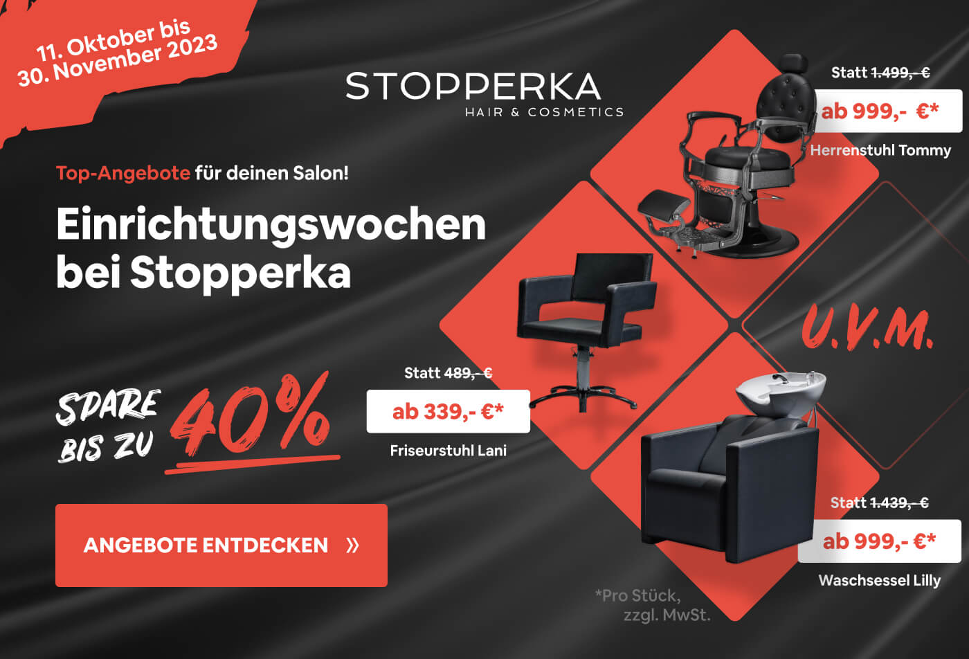 Friseureinrichtung Angebotswochen Stopperka