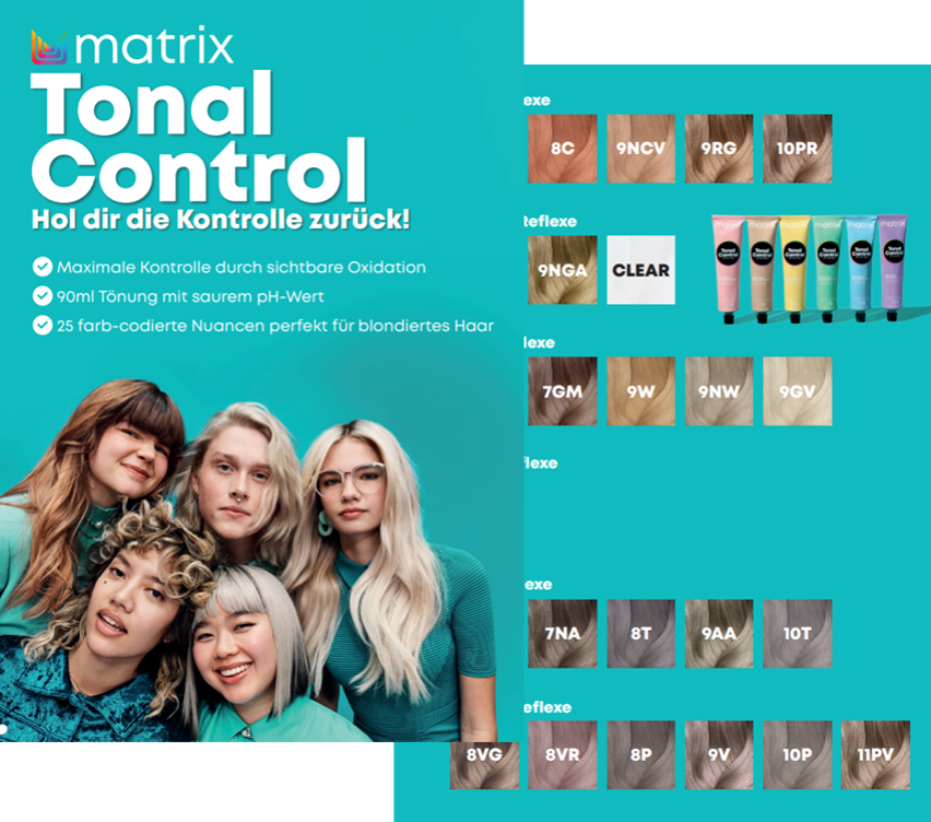 Tonal Control gedruckte Farbkarte