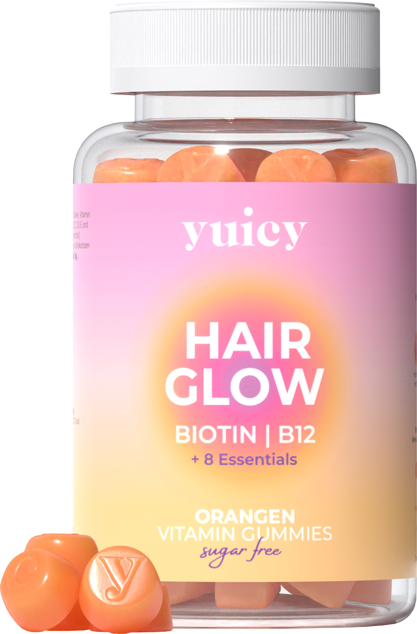 Yuicy Hair Glow Gummies 60 Stück 210g - Zuckerfrei