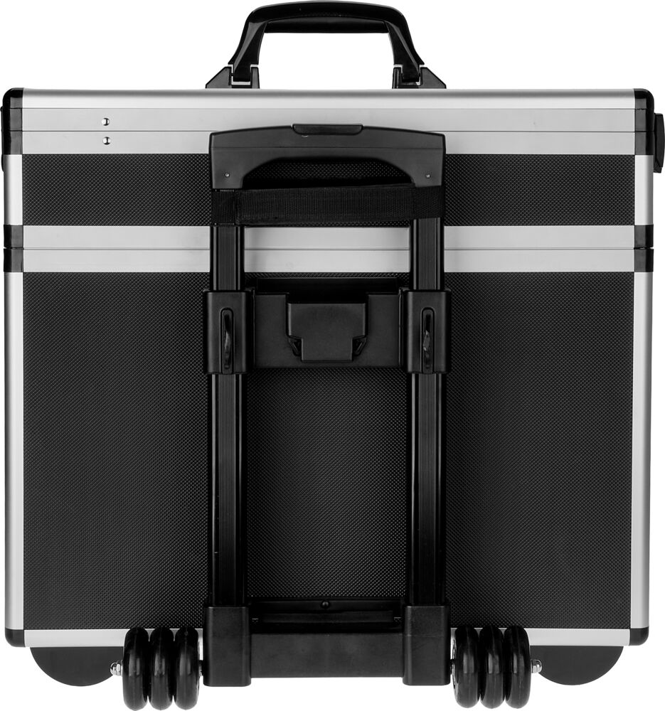 efalock-friseur-trolley-studio-go-mit-integriertem-spiegel-und-schloss-und-ober-sowie-unterteil-komplette-rueckansicht-mit-eingefahrenem-trolleygriff-in-schwarz-48,5-mal-42-mal-28-zentimeter