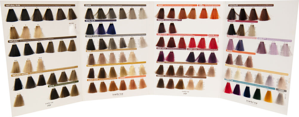 Inebrya Basic Color Chart 118 Nuancen