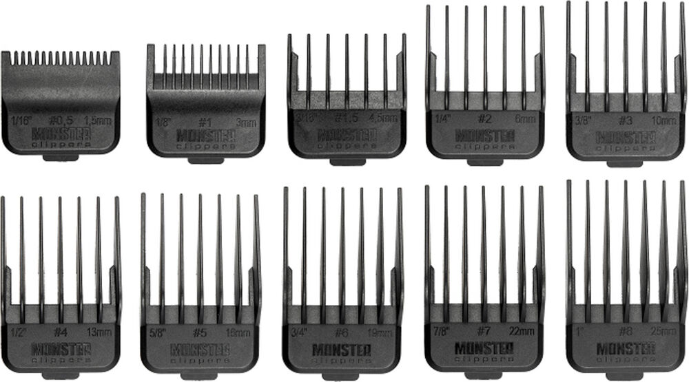 Monster Clippers Premium Doppel-Magnet Aufsteckkämme 