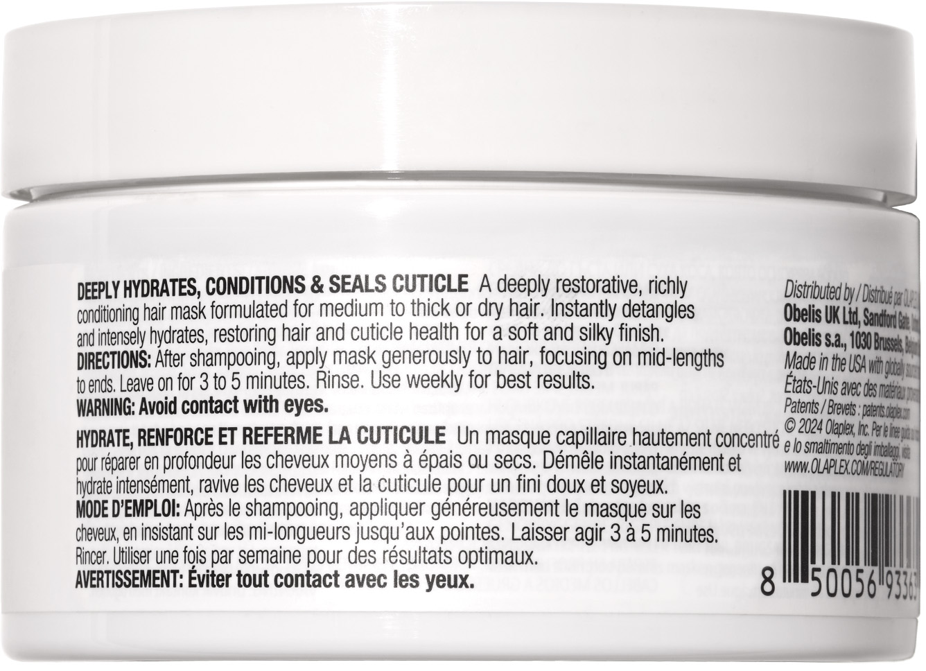 Olaplex Rich Hydration Mask 200ml für mittleres bis dickes trockenes Haar