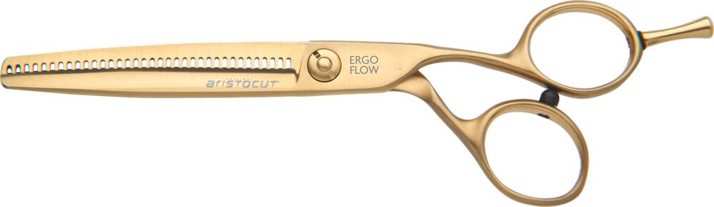 Aristocut Friseurschere Mattgold: Ergo-Flow im Crane Design (Offset)