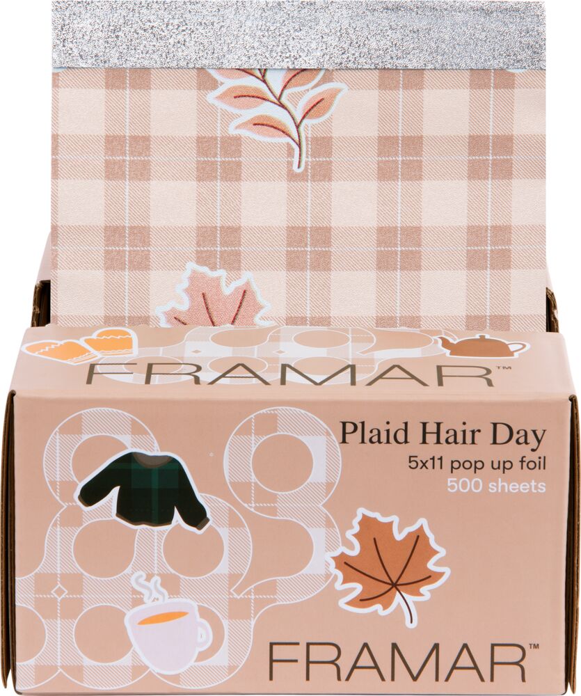Framar Pop Up Foil Plaid Hair Day 500 Batt - Strähnenfolie Framar Pop Up Foil Plaid Hair Day 500 Batt - Strähnenfolie