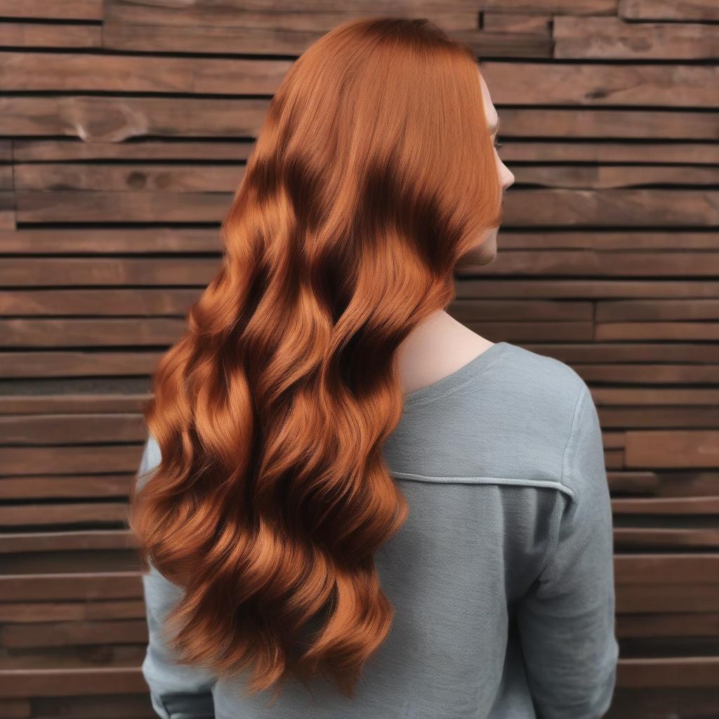 Beispielbild: Modell mit frisch gefärbten Haaren Beispielbild: Modell mit frisch gefärbten Haaren